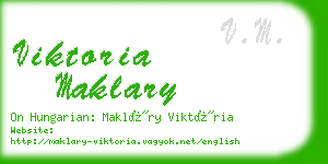 viktoria maklary business card